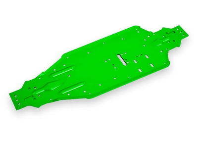 Traxxas Sledge Chassis, green aluminum