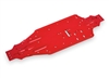 Traxxas Sledge Chassis, red aluminum