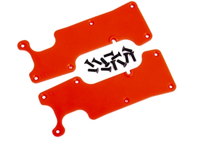 Traxxas Sledge Rear Suspension Arm Covers, red