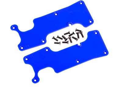 Traxxas Sledge Rear Suspension Arm Covers, blue