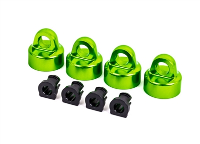 Traxxas Sledge Aluminum Shock Caps, green