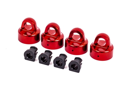 Traxxas Sledge Aluminum Shock Caps, red