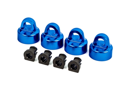 Traxxas Sledge Aluminum Shock Caps, blue