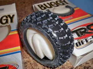 TRC 1/8th Buggy Cosmic Lug Tires, Med. (2)