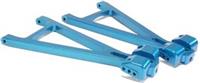 Trinity Revo Rear Lower Wishbones, Heavy-Duty Blue Aluminum (2)