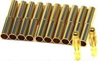 Trinity R-Minus Gold Battery Connectors-2 Male, 20 Female