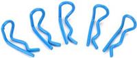 Trinity Bent-Up Body Clips, Blue (6) 