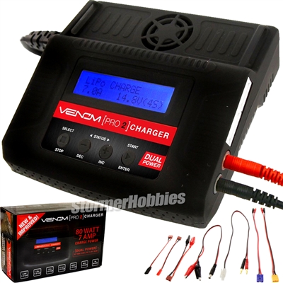 Venom Pro2 Battery Charger AC/DC for NiDC/NiMH/LiPo/Li-Ion/Pb