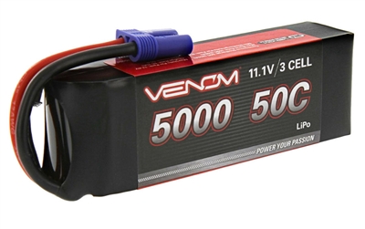 Venom 5000mAh 50C 11.1V 3S Lipo Battery Pack with EC5 Plug