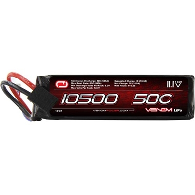 Venom 10500mAh 50C 11.1V 3S Lipo Battery Pack for Traxxas X-Maxx