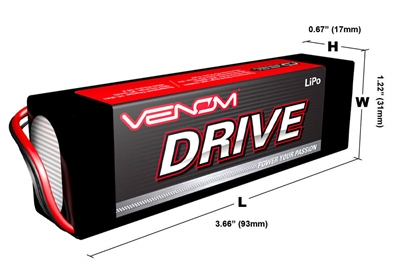 Venom 7000mAh 50C 14.8V 4S Lipo Battery Pack with Universal Plug System