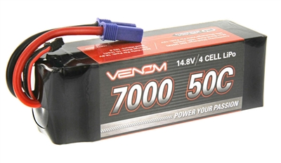 Venom 7000mAh 50C 14.8V 4S Lipo Battery Pack with EC5 Plug