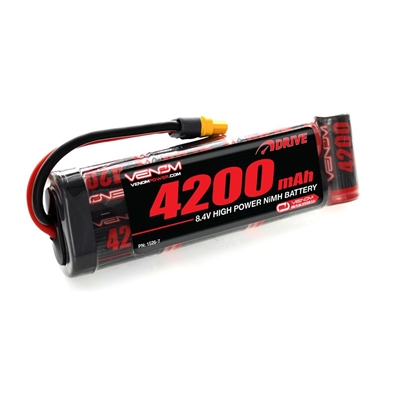 Venom 4200mAh 8.4v 7-cell Flat NiMH Battery Pack with Universal Plug System