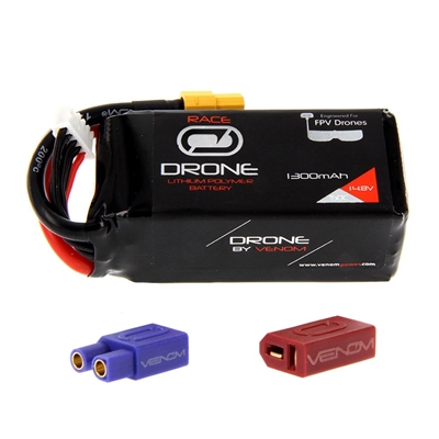 DISCONTINUED Venom 1300mAh 50C 14.8V 4S Drone Lipo Battery Pack