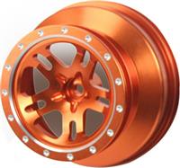 Venom Billet Aluminum Slash Rims, Orange Anodized (4)