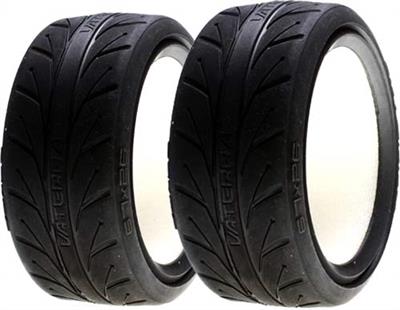 Vaterra V1 Performance Front Sedan Tires, S Compound-67x26mm (2)