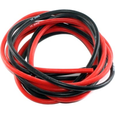 Wattage Wire, 16 Gauge Red And Black (3 FT Ea.)