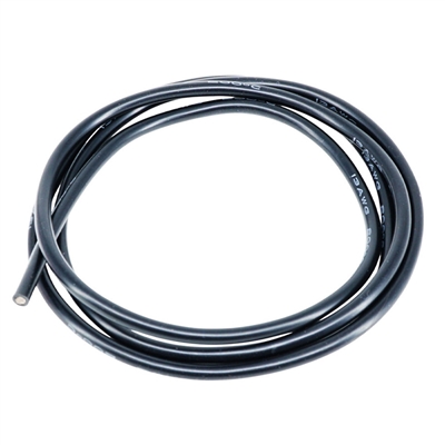 eXcelerate 13awg Silicone Wire, 1 meter, Black