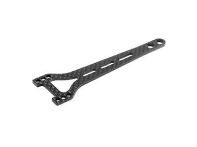 Xray X4 Split Rear Upper Deck, graphite 2.0mm