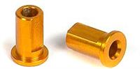 Xray T3 Suspension Holder Nuts, Orange Aluminum (2)