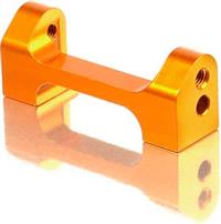 Xray T4/T3 Lower Suspension Holder, 1-Piece, Orange Aluminum