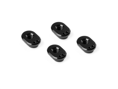 Xray X4 Front Caster Bushings 4 Deg 2 Dot, aluminum