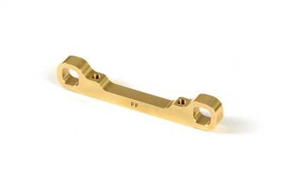 Xray T4 Front Lower 1-piece Suspension Holder - Front - FF, brass