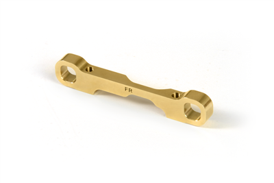 Xray T4 Front Lower 1-piece Suspension Holder - Rear - FR, brass