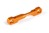 Xray T4 Front Lower 1-piece Suspension Holder - Rear - FF - Low, orange aluminum