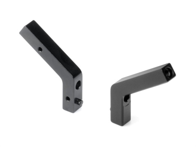 Xray X4 Aluminum Rear Shock Holder Fixed for Uni Bulkheads (2)