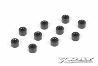 Xray T4/X1 Shims - 3 x 6 x 4.0mm, black aluminum (10)