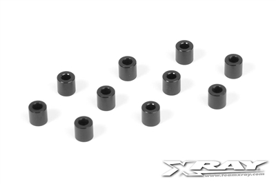 Xray T4/T3/T2 Shims-black aluminum, 3 x 6 x 6.0mm (10)