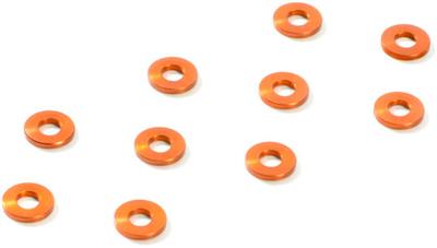 Xray T4/X1 1.0mm Shims-3 x 7mm, Orange Aluminum (10)