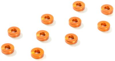 Xray T4/X1 2.0mm Shims-3 x 7mm, Orange Aluminum (10)