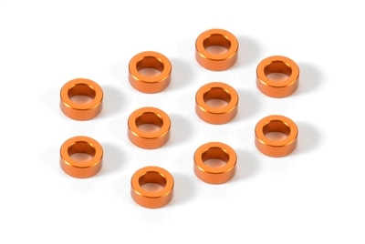 Xray 2mm Shims-3 x 5mm, orange aluminum (10)