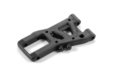 Xray T4 Rear Suspension Arm for ARS, 1 Hole - Hard (1)
