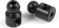 Xray T4/XT2 5mm Ball Ends, black aluminum (2)