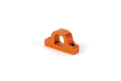 Xray T4 Rear Lower Suspension Mount, 2- Piece, Front RF, orange aluminum (1)