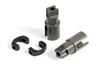 Xray T4/T3/T2 Solid Driveshaft Adapters, aluminum (2)