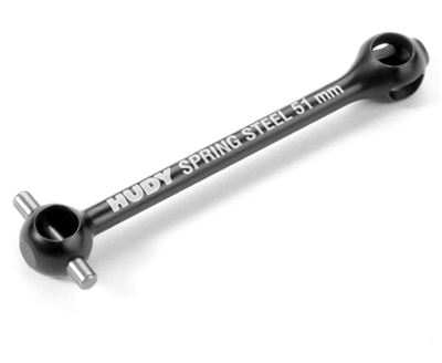 Xray ECS ES (Extra Strong) 51mm Driveshaft for 2mm Pin - HUDY Spring Steel (1)