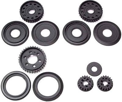 Xray T1 Low Ratio Pulley Set Lowers Drive Ratio To 1.77:1