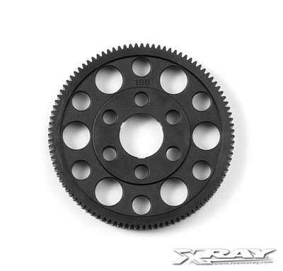 Xray Composite Offset Spur Gear - 100 tooth, 64 pitch