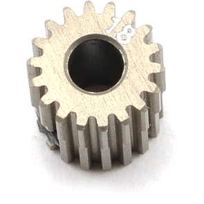 Xray Narrow Pinion Gear - hard coated aluminum - 64 pitch, 18 tooth