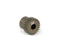 Xray Narrow Pinion Gear - hard coated aluminum - 64 pitch, 22 tooth