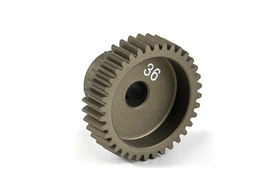 Xray Narrow Pinion Gear - hard coated aluminum - 64 pitch, 36 tooth