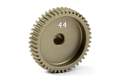 Xray Narrow Pinion Gear - hard coated aluminum - 64 pitch, 44 tooth