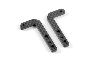 Xray T4 Battery Adjustment Width Plate, 3mm graphite (2)