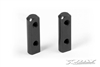 Xray Servo Mounts, black aluminum (2)