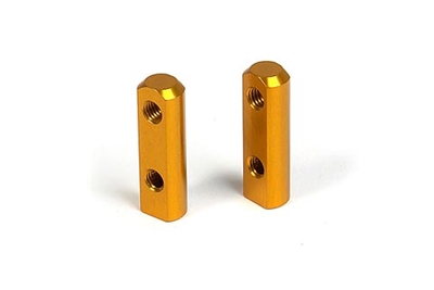 Xray Servo Mounts, orange aluminum (2)