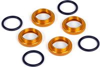 Xray X1 Shock Adjuster Nut, Orange Aluminum